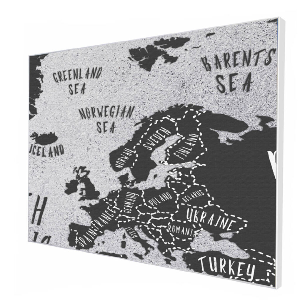 Magnetyczna Mapa Europy - Text