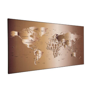 Magnetyczna Mapa Świata - Gold
