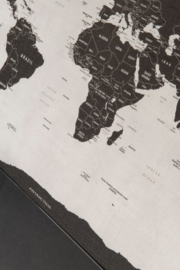 Magnetyczna Mapa Świata - WhiteBlack
