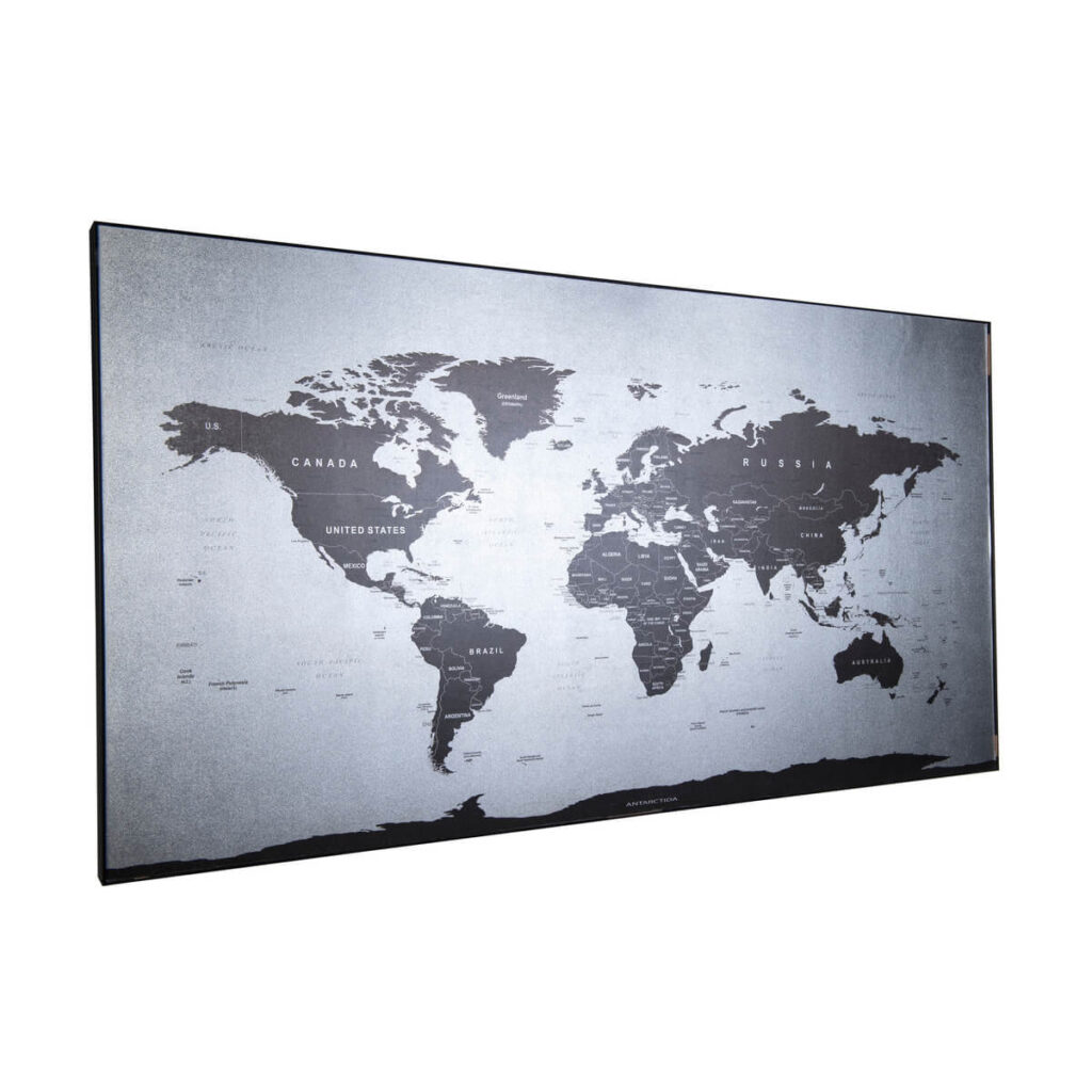 Magnetyczna Mapa Świata - Silver